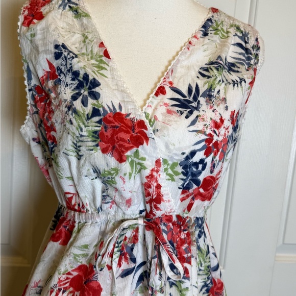 Eddie Bauer Floral Midi Dress Size 6 Cottagecore Summer Lightweight Cotton - Picture 6 of 10